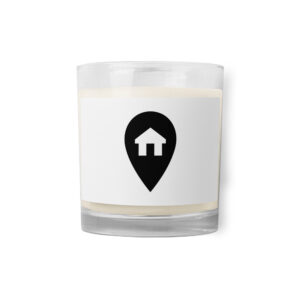 Glass jar soy wax candle