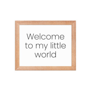 Framed photo paper poster