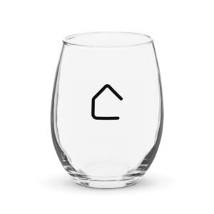 Stemless wine glass