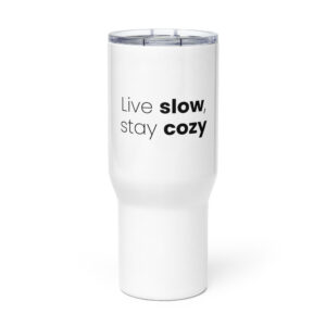 Travel mug with a handle