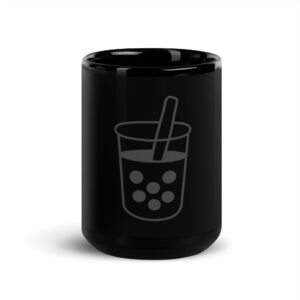 Black Glossy Mug - Boba Cup