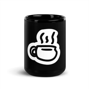 Black Glossy Mug - Cozy Sip