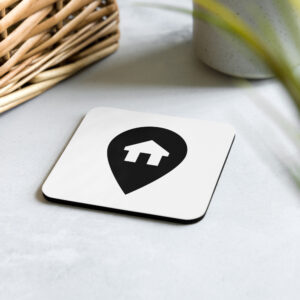 Cork-back coaster - Home Base