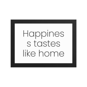 Framed matte paper poster