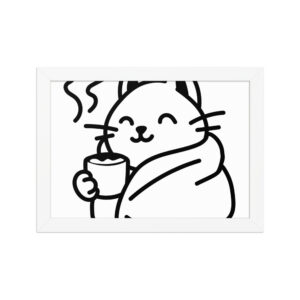 Framed matte paper poster