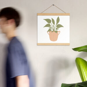 Poster with hangers - Cozy Greens