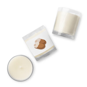 Glass jar soy wax candle - Snug Slippers