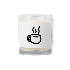 Glass jar soy wax candle - Cozy Sip