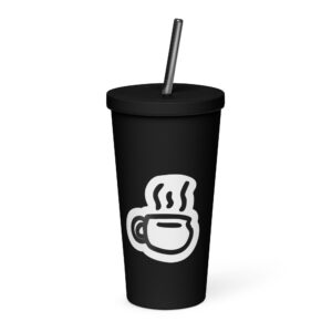 Insulated tumbler with a straw - Cozy Sip