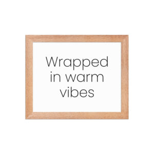 Framed photo paper poster