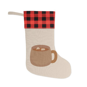 Rustic Christmas stocking - Cozy Cup