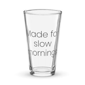 Shaker pint glass