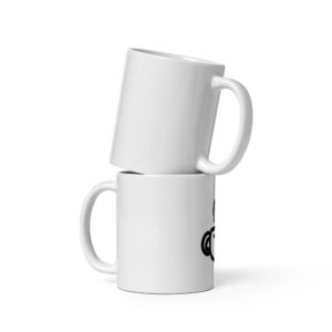 White glossy mug - Cozy Sip