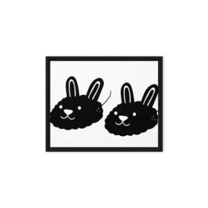 Framed canvas - Bunny Duo