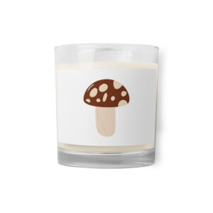 Glass jar soy wax candle