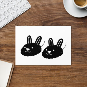 Greeting card - Bunny Duo