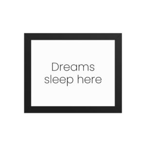 Framed photo paper poster