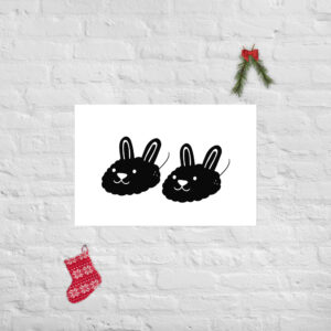 Photo paper poster - Bunny Duo