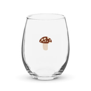 Stemless wine glass