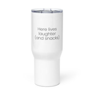 Travel mug with a handle