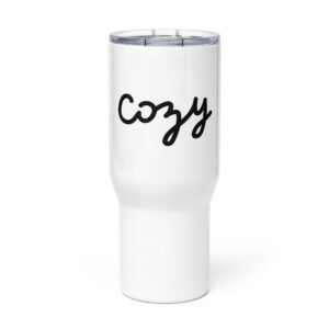 Travel mug with a handle