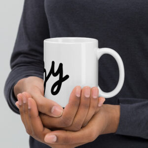 White glossy mug - Cozy